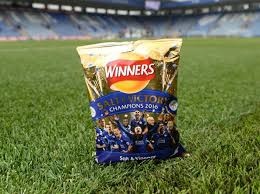 Photo of commemorative pack of Walkers Crisps celebrating Leicester City FC's 2016 premiership win